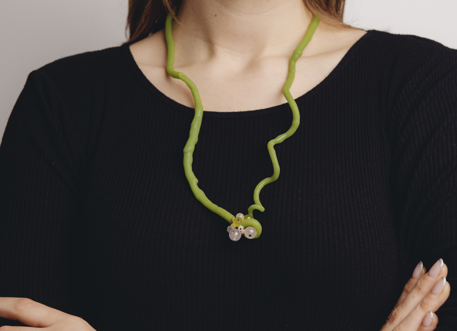 Neck Object, GREEN SQUIGGLE