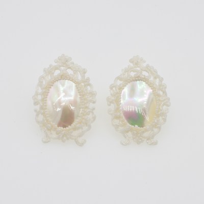 Earrings, Mirror Mirror; Series: Sister of Pearl