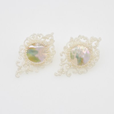 Earrings, Mirror Mirror; Series: Sister of Pearl