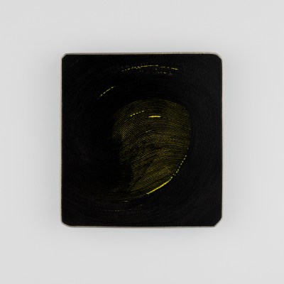 Brooch, I painted rain, which became raindrops _17