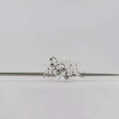 Hairpin, Pierced glass hair pin