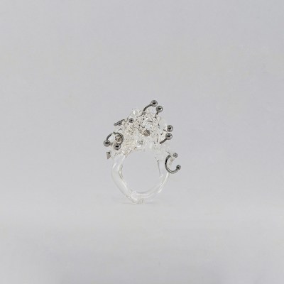 Ring, Pierced glass ring (Sold Archive)