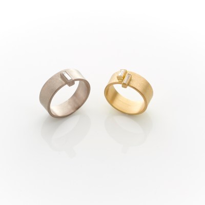 Ring, Step ring 01 (white gold)