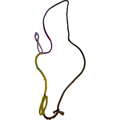 Necklace, Wiggly Necklace #3