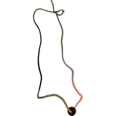Necklace, Wiggly Necklace #7