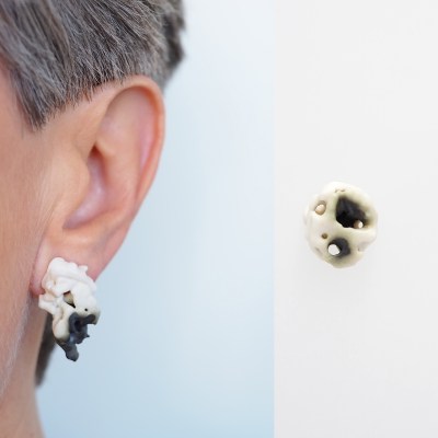 Earrings, Porous Series